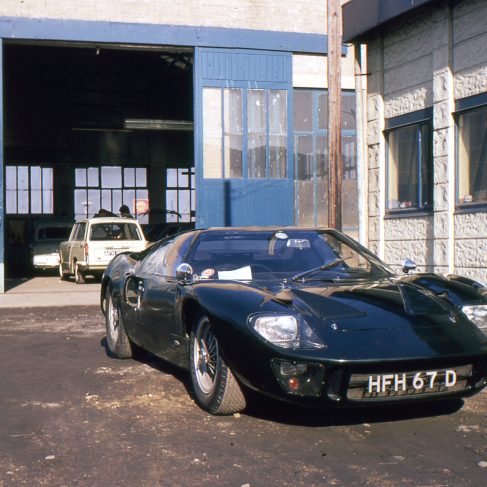 From a collection of slides of Tom Lawrance, owner of T.S. Lawrance Ltd., Hempstead. A view taken outside his garage in Aug. '69 | Kindly supplied by Toby Rutland in April 2018