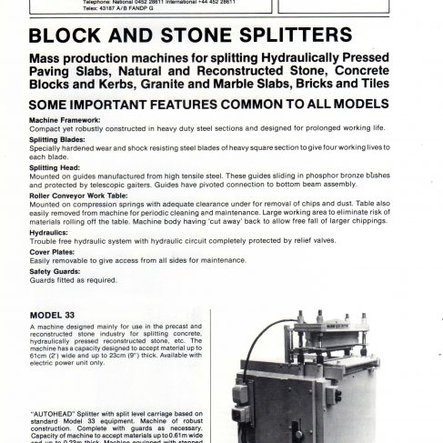 Block & Stone Splitters 