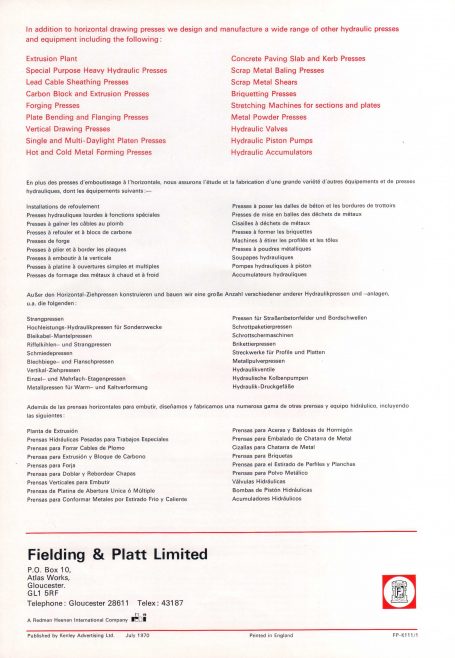 Fielding DDI Leaflet Page 4 | Supplied by John Bancroft