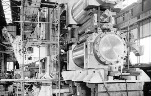 Views of the assembly of a Davy Rolling Mill, for overseas, O/No. G89460, c.1975