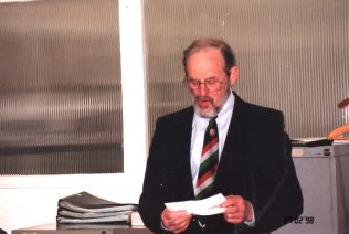 John's Retirement Presentation Speech, 1998 | Supplied by John Davis