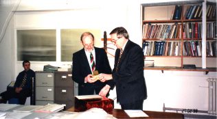 John's Retirement Presentation, 1998 | Supplied by John Davis