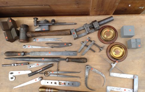 Tools made during an apprenticeship 1949 - 1954
