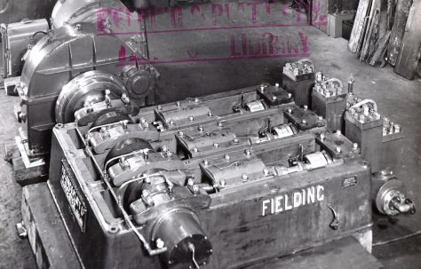 Three Throw M.D. Hydraulic Pump, views taken at erection and on site, c.1941, O/No. 8531, c.1939