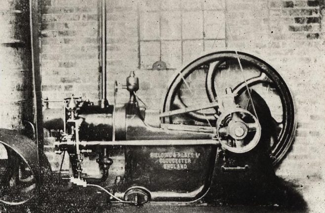 The New Motive Power: used for pumping the water into the mains already laid to the Manor House Estate