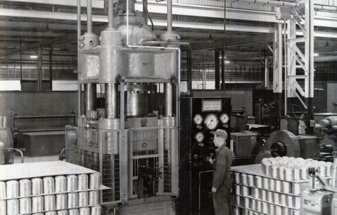 1000 ton 1st Indent Press, view taken in Fisher & Ludlow factory, O/No. 9718, c.1941
