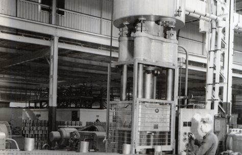 200 ton Drawing Press, view taken in Fisher & Ludlow factory, O/No. 9711, c.1941