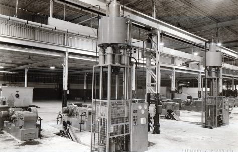 100 ton Drawing Press, view taken in Fisher & Ludlow factory, O/No. 9713, c.1941