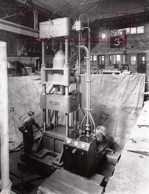 250 ton Four Column Press, O/No. 4278, c.1942 | 1940s | Fielding and ...