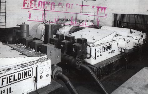Two sets of Horizontal Hydraulic Pumps for No.2 West Works, views taken on site, O/No. 8680, c.1939