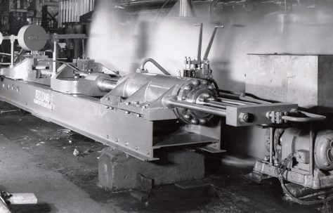 50 ton Hydraulic Stretching Machine, O/No. 5856, c.1947