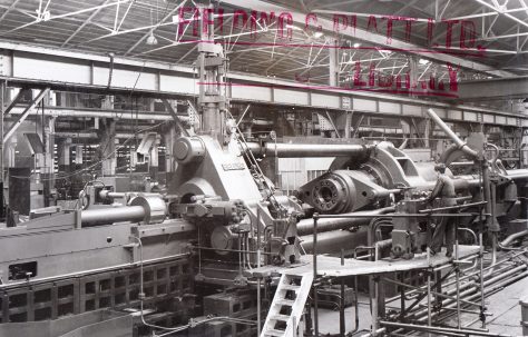 2000 ton Horizontal Extrusion Press, O/No. 5849, c.1947