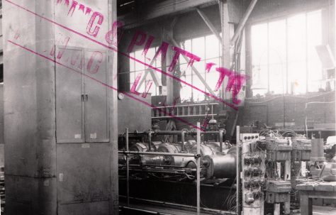 150 ton Drawing Press, showing Towler pump, O/No. 6550, c.1950