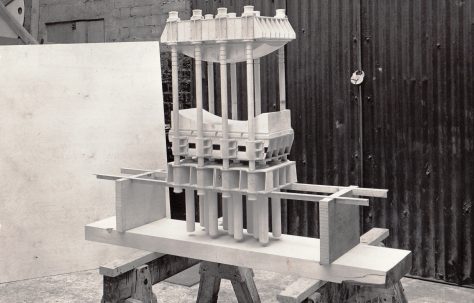 Model of a 4500 ton Heavy Flanging  & Dishing Press, c.1955