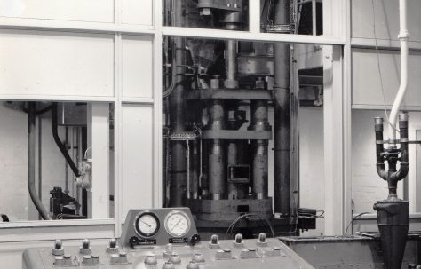 200 ton Briquetting Press, view taken on site, O/No. 56690, c.1957