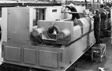120 ton Double-Ended Deep Drawing & Ironing Machine, O/No. V87350, c.1974