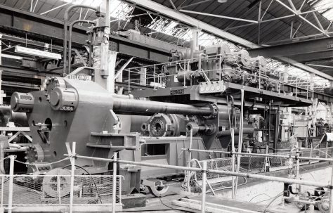 2750 ton Horizontal Extrusion Press, view taken under construction, O/No. 64530, c.1964