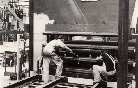 6100 ton Platen Press, views taken on site, O/No. 65470 c.1967