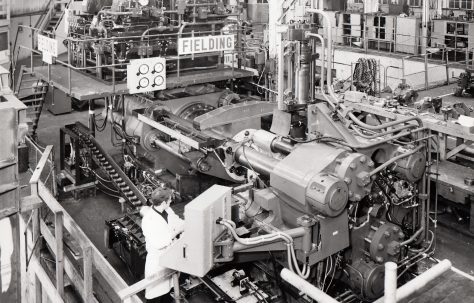 1600 ton Horizontal Extrusion Press, under construction, O/No. 67190, c.1967