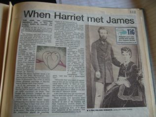 The story of Harriet and James' romance, as recounted in the Citizen.  You can click on this image to see a larger version of it | The Citizen