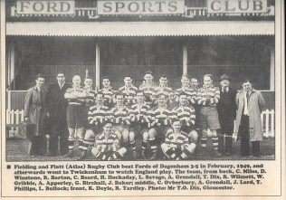 Fielding & Platt RFC, c.1949 | Photo supplied by T. Dix to The Citizen