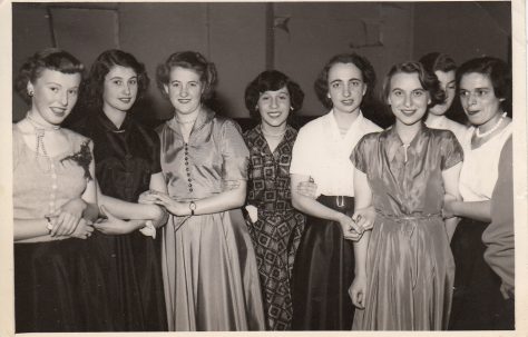 Ladies at the employees' Christmas Dance, December 1953
