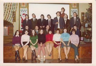 Children's Christmas Party Committee. Denise is on front row extreme right.