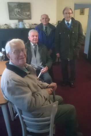 L-R, Wally Organ, Philip Cook, Les Wheeler, Ken Daniell, all over 90 years young.