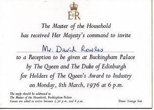 Invitation to the palace