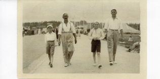 About 1933, L to R: Arthur Williams, Henry A Williams, Jimmy Pitt and Lance Pitt