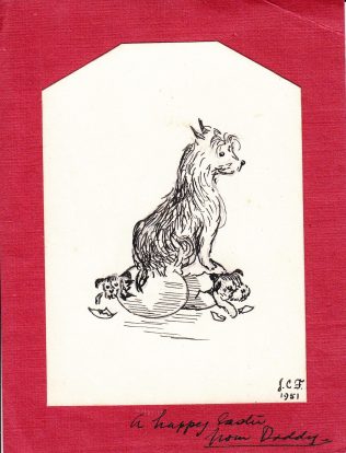 Jack Fielding Easter card, 1951 | Pippa Edwards