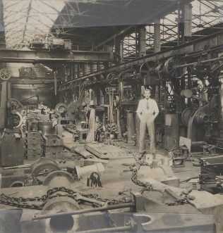 Jack Fielding in the Machine Shop in the 1920s