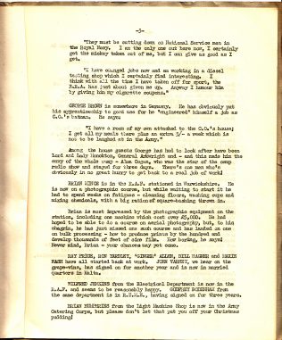 Forces Newsletter 1957