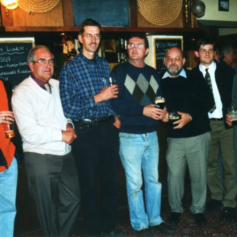 No.41  L to R: Justin Bissell ; John Ansley; Tim Lodge; Clive Forster; John Bancroft; Steve Baker; Bob Scott