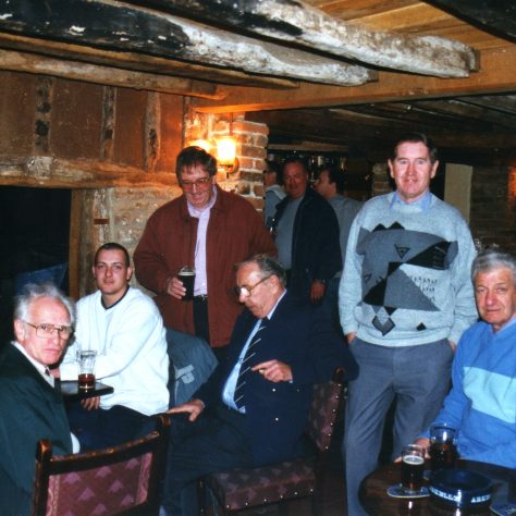 No.50  L to R: Graham (Taffy) Hall; Nick Goscombe; Roger Beard; Ron Yardley; Dave Barnes (background); John Mabbett; Tom Ross
