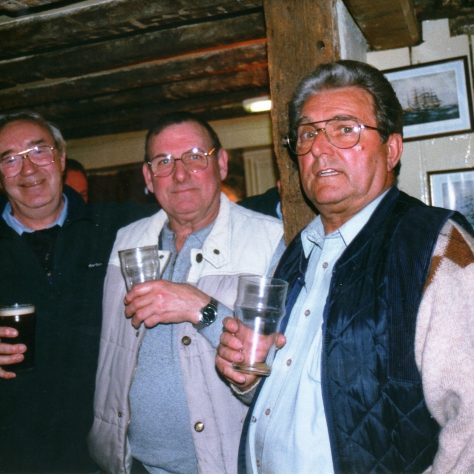 No.65  L to R: Dave Taylor; Norman Bidmead; Teddy Williams