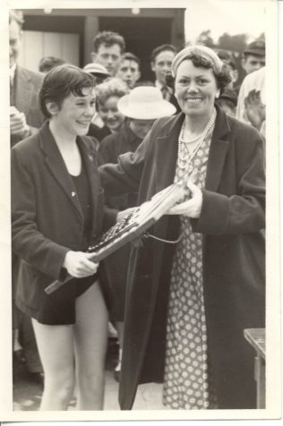 I was asked to present the prizes for the 1957 Swimming Sports: Liz Reeve was, I think, the youngest winner of the Girls' Shield.