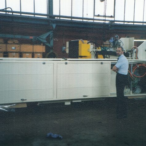 PR0033B  12 tonne Rotary Press (designed by Chester Hydraulics) readying for despatch | The Paul Regester Collection
