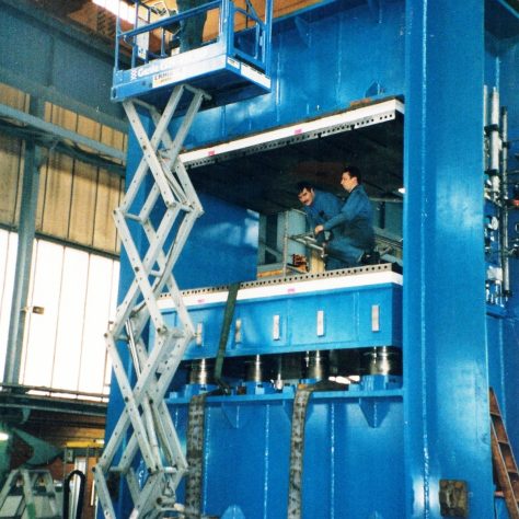 PR0040  Hydraulic press for Superform Aluminium (Worcester); Darren Hazelden; Dave Lock; Dave Collier | The Paul Regester Collection