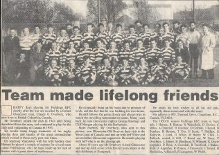 Ftelding & Platt RFC, c.1950/51 | Article from The Citizen