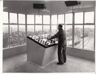 Wilf Gardener at the Control Panel of a Treble Action Scrap Baler (with audio clip)